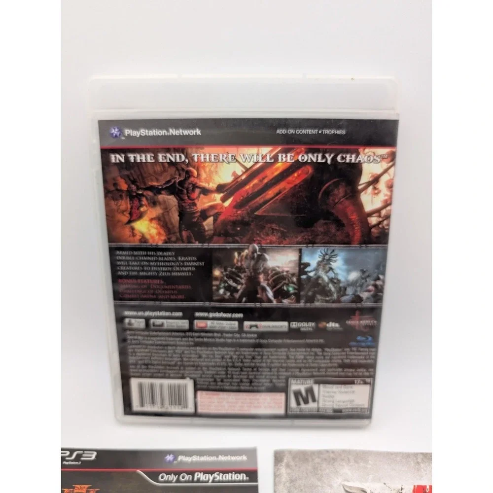 God Of War 3 - Sony Playstation 3 - Sony PS3 - Tested - CIB - Complete NM Disc